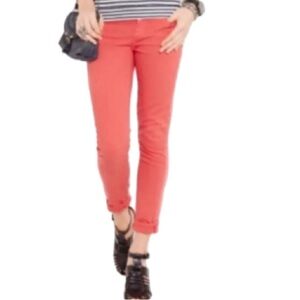 J. Crew Matchstick Jeans in Coral